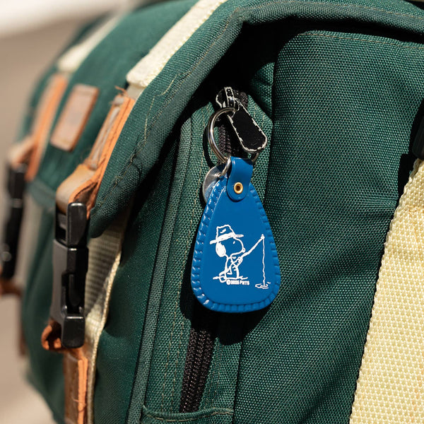 Snoopy Fisherman Saddle Keychain