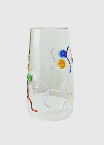 Candy Color Dots Glass Cup