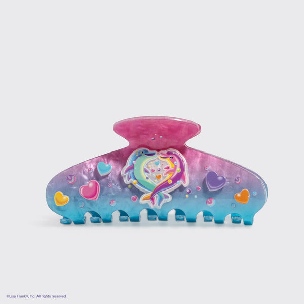 Lisa Frank X Kitsch Glitter Claw Clip - Dancing Dolphins™