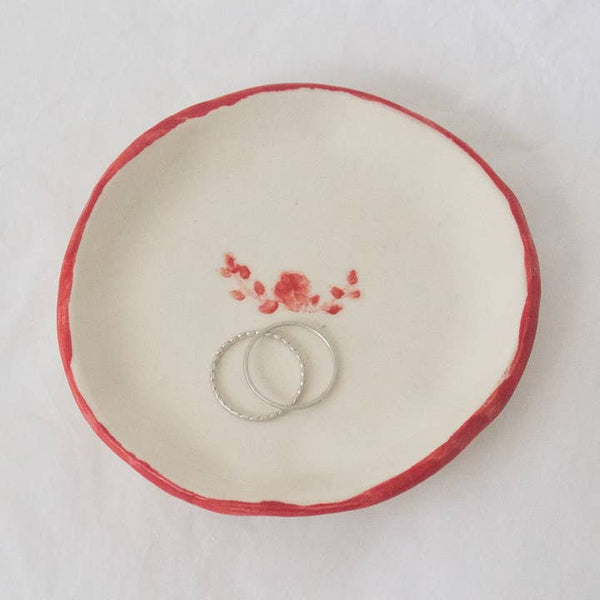 Hyacinth Ring Dish - Raspberry