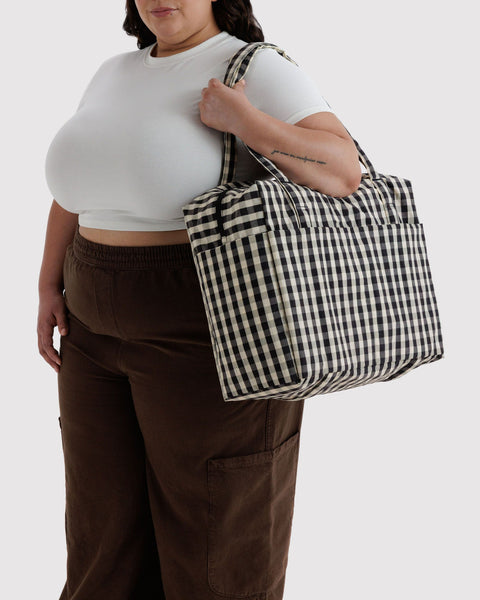 Cloud Carry-On - Black and Cream Gingham