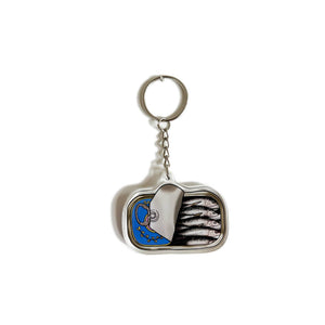 Retro Tinned Fish Sardine Keychain