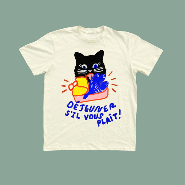 "Lunch Please!" Unisex Tee - Cream