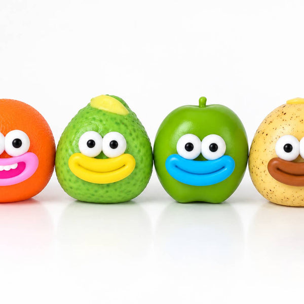 Crunchy Smiley Fruit Squishies