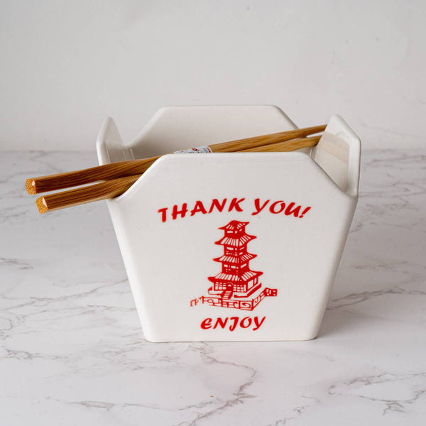 Takeout Box - Serving Bowl with Chopsticks