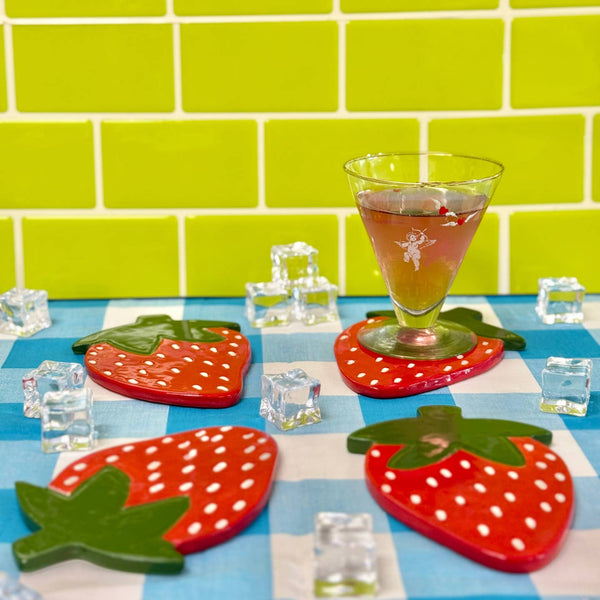 Strawberry Coasters