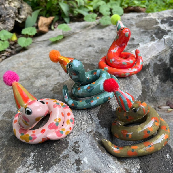 Itty Bitty Party Snake Figurines
