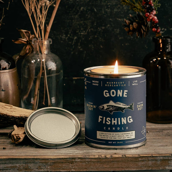 Gone Fishing Candle