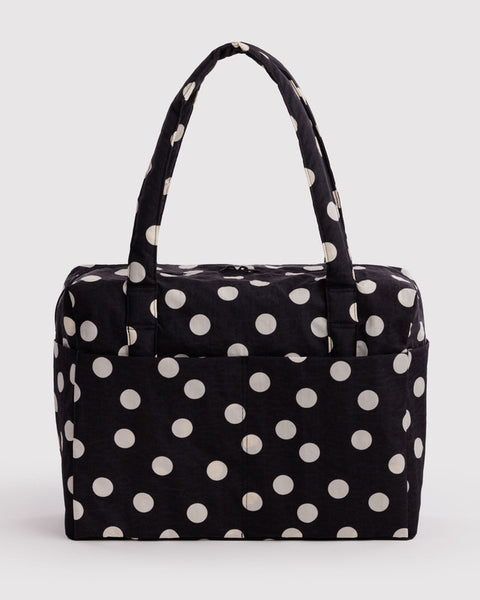 Cloud Carry-On - Black And Cream Polka Dot