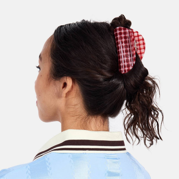 Suki Claw - Red Plaid