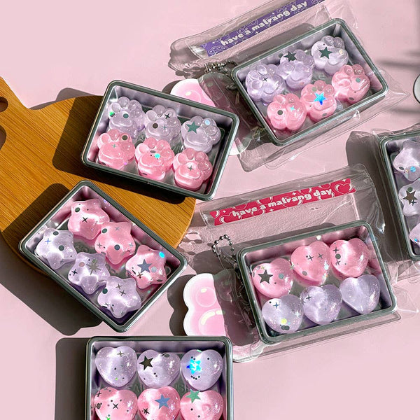Sparkly Pastel Squishy Jelly Keyring