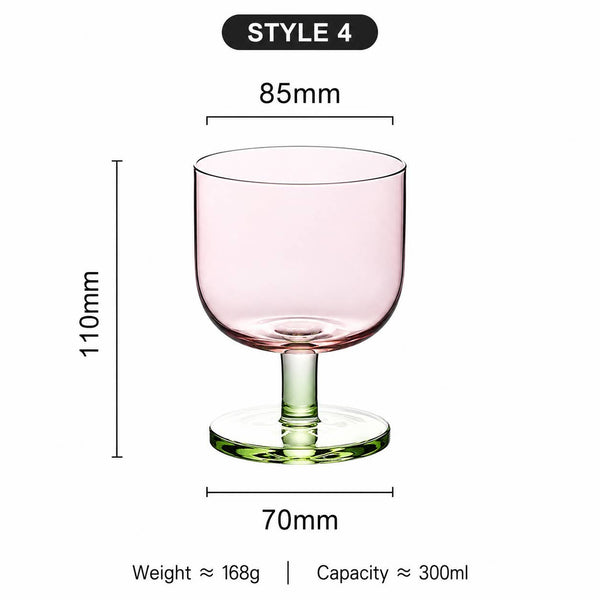 Colorful Short-Stemmed Goblet