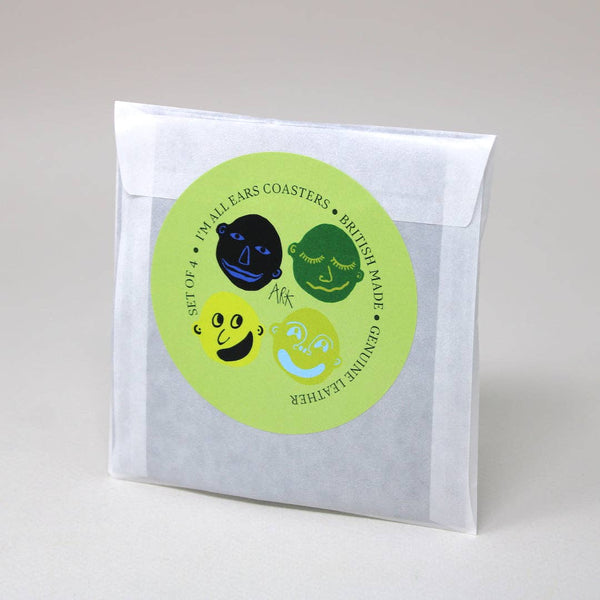 I'm All Ears Leather Coasters - Set of 4