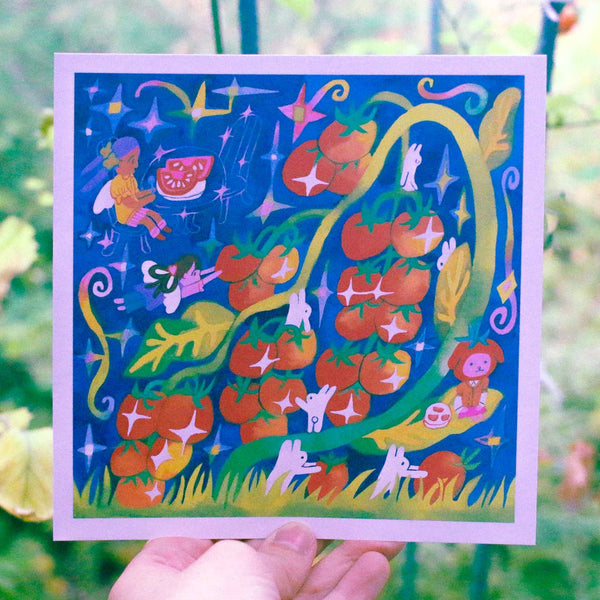 'Tomato Picking' Art Print