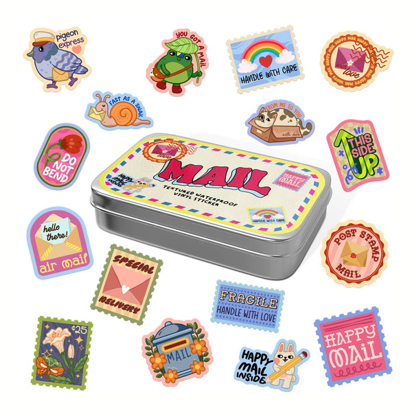 Mail Stickers Tin Can