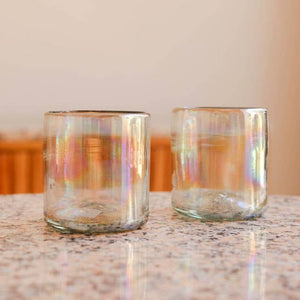 Hand Blown Wine/ Cocktail Glass Tumbler - Opal