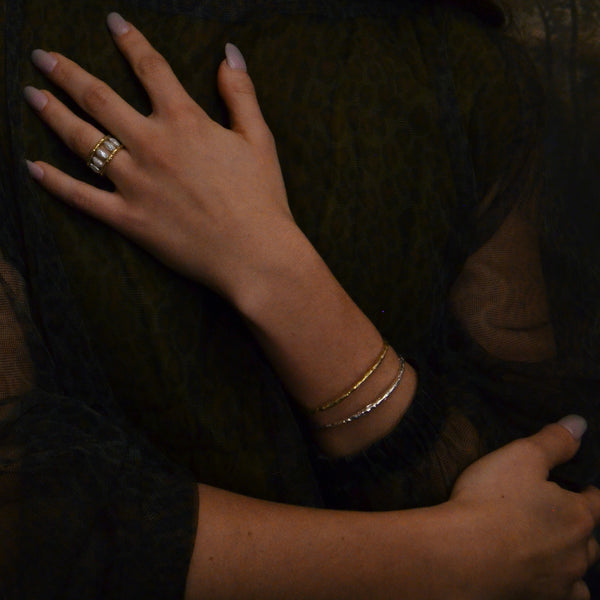 Iaera Cuff Bracelet in Sterling Silver