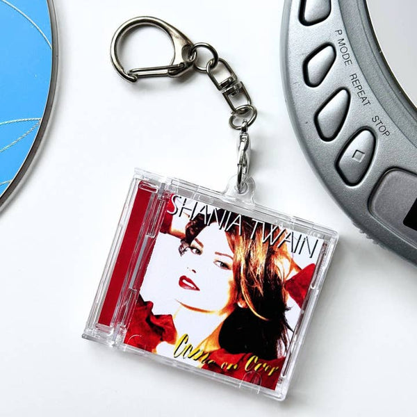'Hit Clips' Mini CD Case Keychain - Shania Twain
