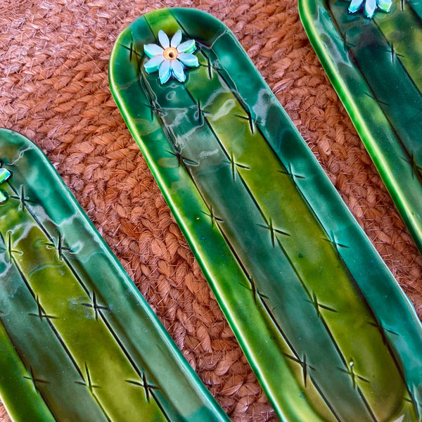 Torch Cactus Ceramic Incense Burner