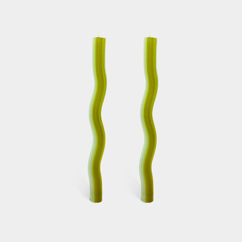 Wiggle Candles 11" - Green (2 Pack)