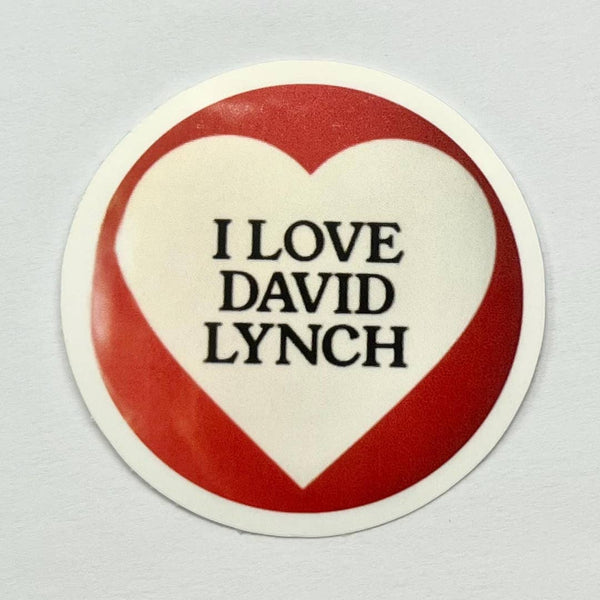 I Love David Lynch Pool Ball Sticker