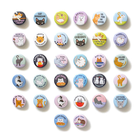 Cat Lover Button Assortment