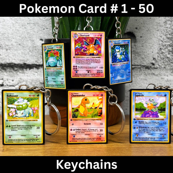 Pokemon Card Keychains