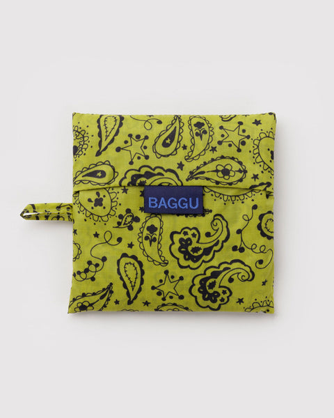 Standard Baggu - Chartreuse Paisley