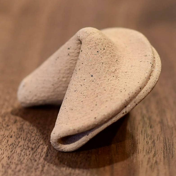 Ceramic Fortune Cookie with Take Out Box
