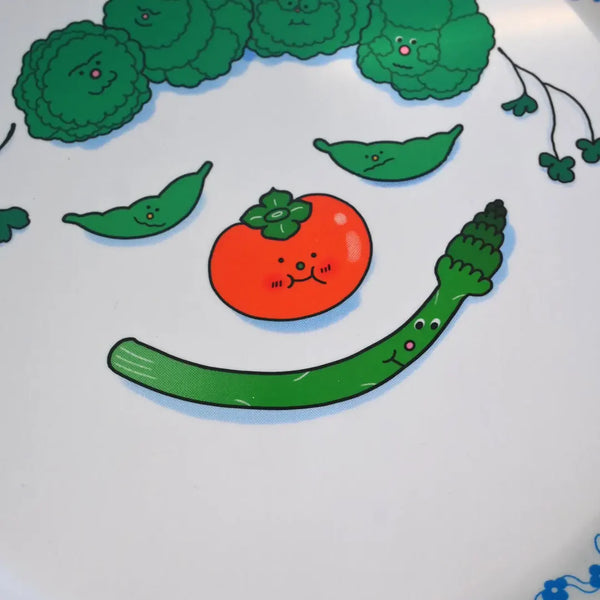 "Food Face" Asparagus Catch-All Tray