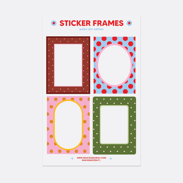 Sticker Frames - Polka Dot Edition