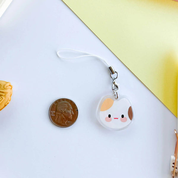 Calico Cat Acrylic Phone Charm