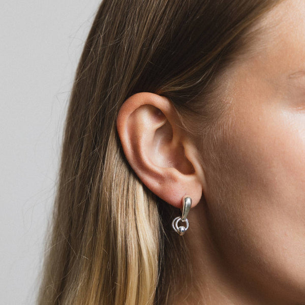 Fae Hoops in Sterling Silver