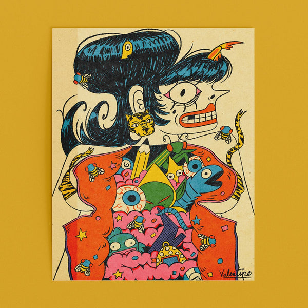 What's Inside A Girl? Art Print