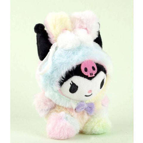 Rainbow Kuromi Backpack Keychain