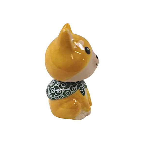 Ceramic Shiba Inu Bobble Head
