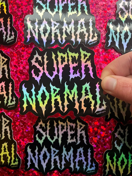 Super Normal Holographic Vinyl Sticker