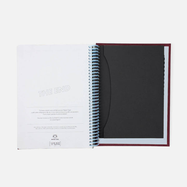Canvas Notebook A5 - Burgundy