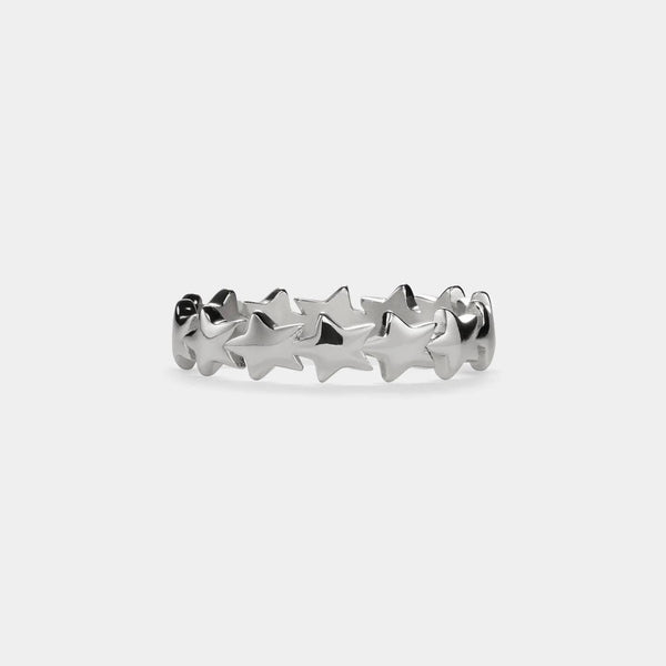 Dainty Silver Star Stacking Band Ring