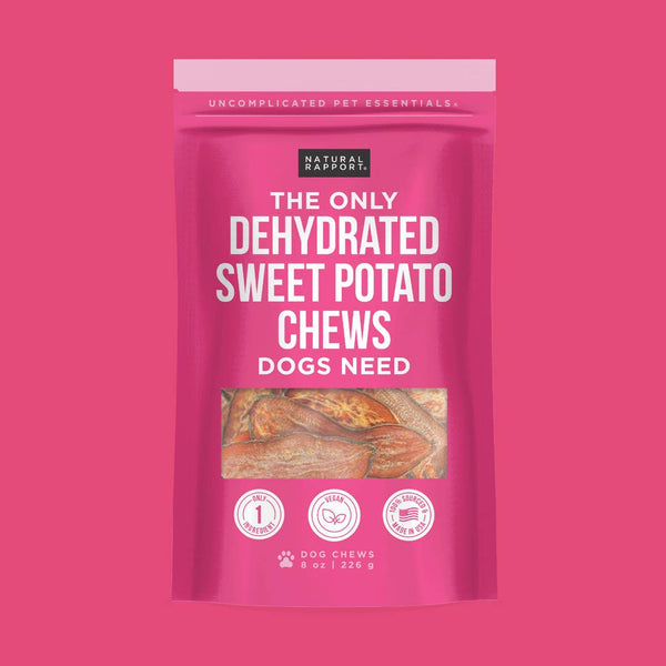 The Only Dehydrated Sweet Potato Chews Dogs Need
