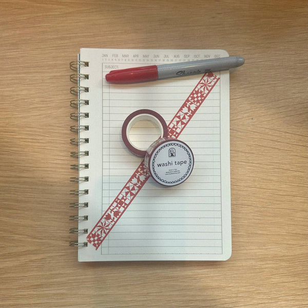 Red Quilt Washi Tape