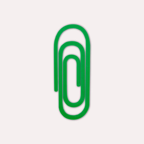 Large Paperclip Bookmark - Emerald