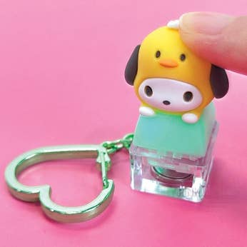 Sanrio Light-Up Figure Keycap Keyring