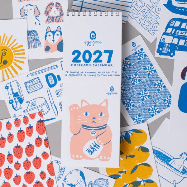 2027 Tear-Off Postcard Illustrated Calendar