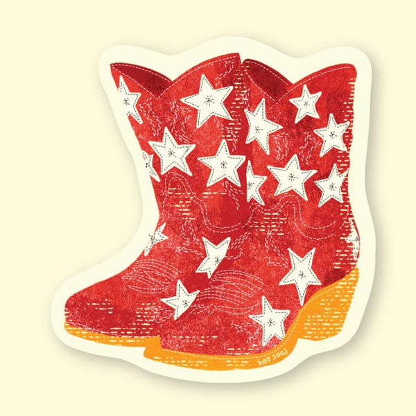 Lucky Star Boots Sticker