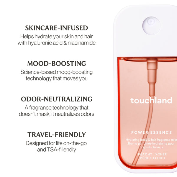Power Essence Body & Hair Fragrance Mist - Peachy Lychee