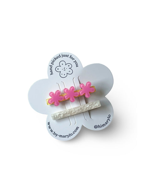Floral Bloom Clippies | Pink