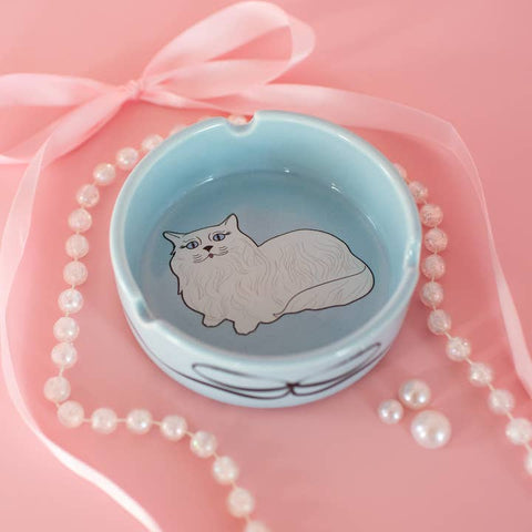 Miss Kitty Ceramic Ashtray