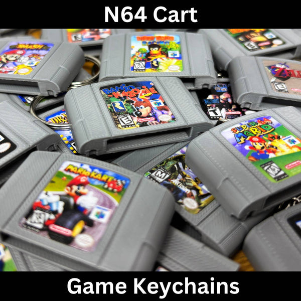 N64 Game Cart Keychains