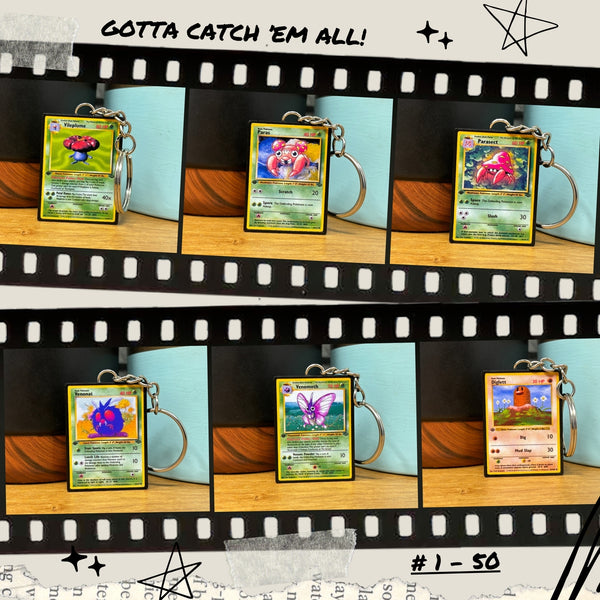 Pokemon Card Keychains